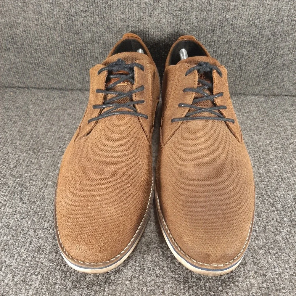 Bull Boxer Leather Lace Up Shoes Mens Size US 12 EU 45 Brown Casual Oxfords
